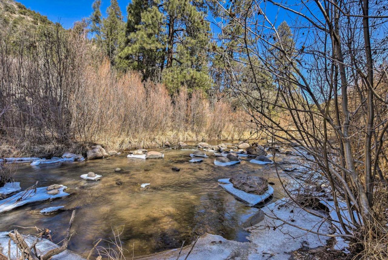 Jemez Springs Cabin With Mtn Views Steps To River! Villa Esterno foto