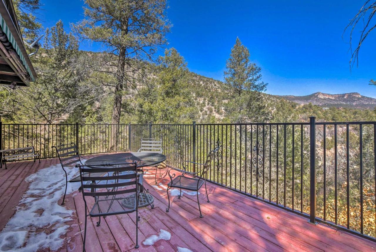 Jemez Springs Cabin With Mtn Views Steps To River! Villa Esterno foto